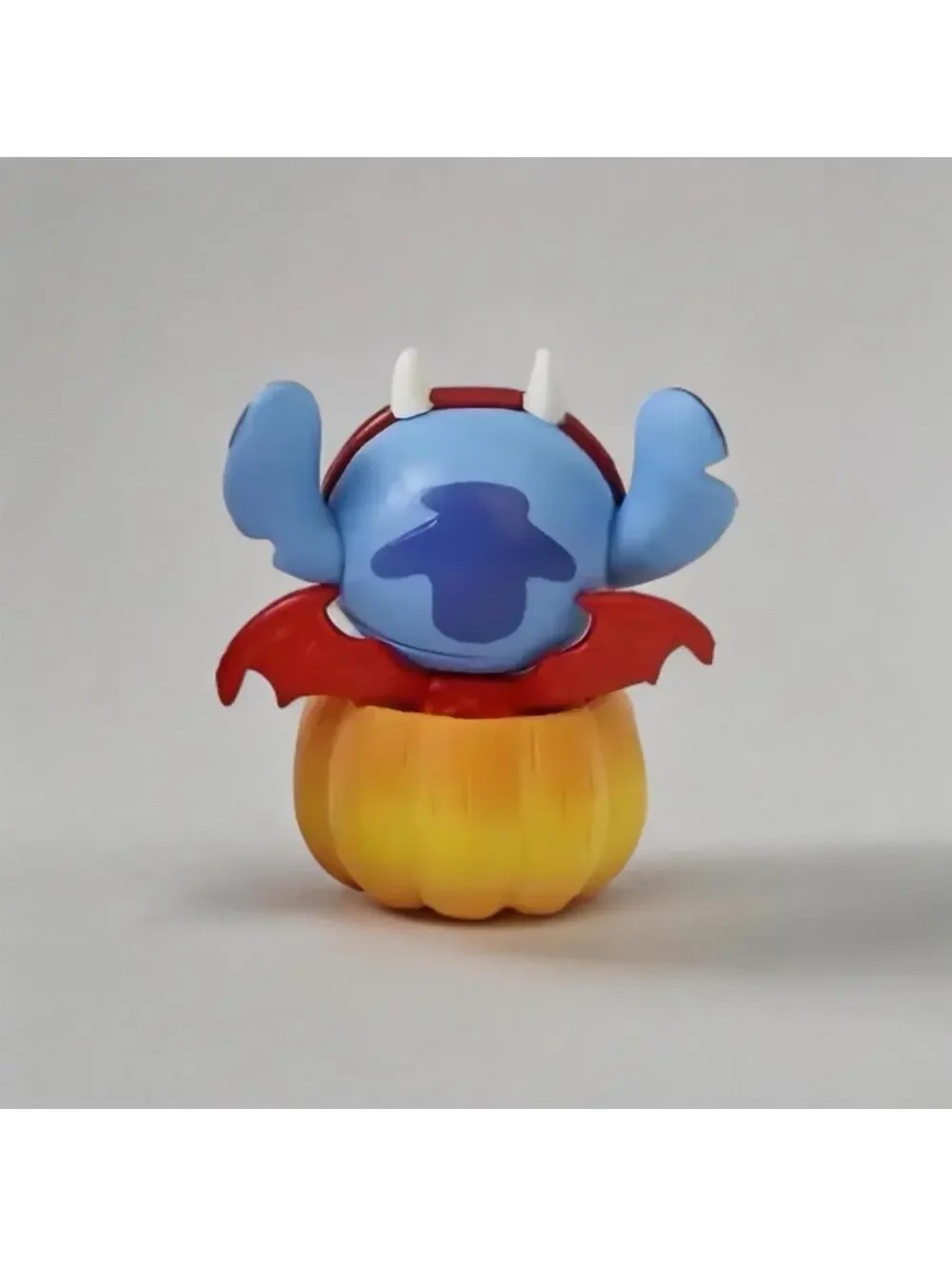 Stitch & Angel Figurine - Pink Halloween Devil In Pumpkin, Kawaii Spooky SET